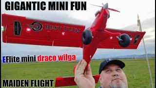 Micro DRACO WILGA STOL 800mm BNF 4S power RC plane MAIDEN FLIGHT