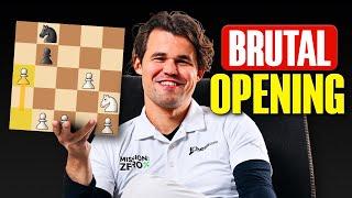 We Made Carlsen Play This Opening to Destroy GMs in 10 Moves!