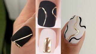 TRENDY NAIL ART DESIGNS | new nail art compilation using gel polish at home | chrome nails