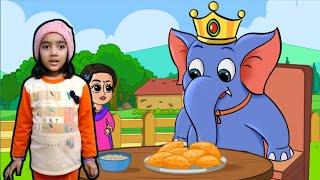 Hathi Raja Kahan Chale | Hindi Nursery Poems for Kids | Hindi Rhymes | Billi mausi Billi mausi Kaho|