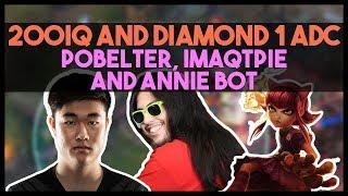 200 IQ and Diamond 1 ADC - Pobelter, Imaqtpie & Annie Bot - Highlights