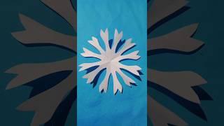 Easy paper snowflake #shorts #subscribe #snowflakes #paper #papercrafts #shortvideo #video #short