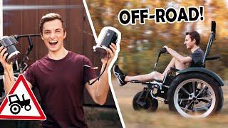 MOTORS for our OFFROAD WHEELCHAIR! | (Philipp didn't expect this!)