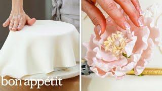 How a Sugar Artist Crafts a 5-Tier Wedding Cake | Handcrafted | Bon Appétit