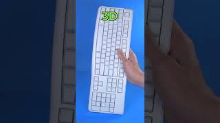 3d printed keyboard vs real