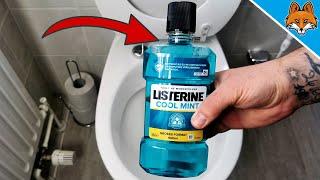 Put Mouthwash in your toilet and WATCH WHAT HAPPENS 