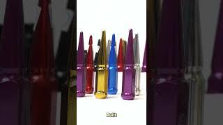 Appearance horizontal performance dual in-line color pointed hub nuts