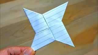 Make a Paper Ninja Star (Shuriken) - ORIGAMI