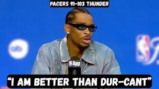 Shai SENDS MESSAGE to Kevin Durant after championship - Post Game Interview - Pacers vs Thunder