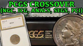 Crossover PCGS Challenge - NGC, ANACS, ICG, SEGS, and PCI Coin Grading Attempt and Results!! (+More)