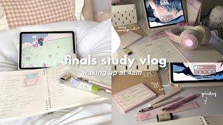 4am study vlogfinal exams week, grinding, yum and healthy meals | a productive uni vlog 