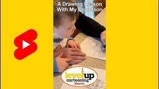 A Drawing Lesson with My Grandson