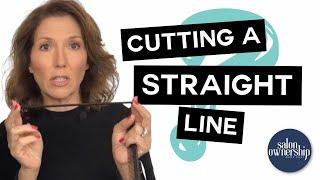 The #1 Tip to ALWAYS cut a straight haircut