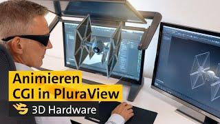 3D PluraView für CGI DCC | Modellieren in echtem 3D | Schneider Digital