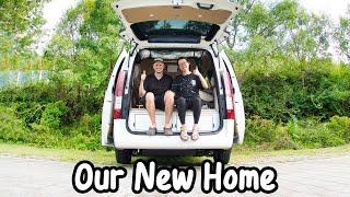 Moving Out of Our House into a Van!  Tour of Our New Home