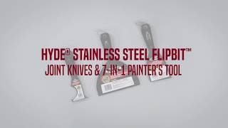 Hyde® Stainless Steel FlipBit™Joint Knives & 7-in-1 Painter's Tool