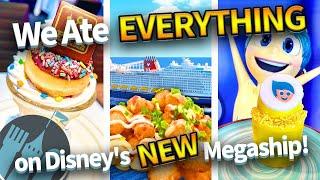 We Ate EVERYTHING on Disney's Newest Cruise Ship -- The Disney Wish