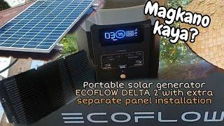 Paano mag install nang Ecoflow delta 2 with separate solar panel