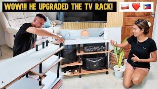 WOW!! He Upgraded The TV Rack At Home