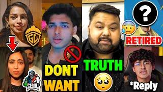 OMG! This is TRUTH SHOCKING Reply Retirement Jonathan Gaming, Sharkshe, Kaashvi,8Bit Goldy,Goblin