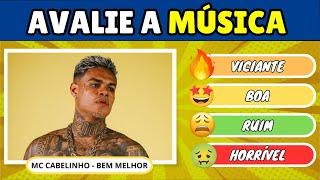 AVALIE A MÚSICA  | Classifique as Músicas mais tocadas do TIKTOK! | DESAFIO DO QUIZ | QUIZ MUSICAL