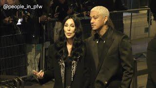 Cher & Alexander Edwards - Balmain Fall Winter 2024/2025 fashion show in Paris - 28.02.2024