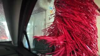 Relaxing Drive Through Carwash in Slow Motion