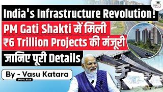 PM Gati Shakti Master Plan Approves Trillion Rupee Projects: India's Infrastructure | UPSC