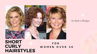 Short Curly Hairstyles for women over 50