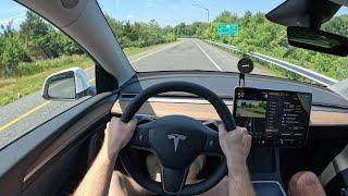 2024 Tesla Model Y Long Range - POV Test Drive | 0-60