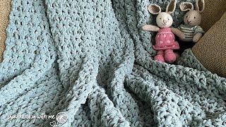 Crochet This Chunky Blanket in ONE DAY!  Beginner Friendly Pattern 