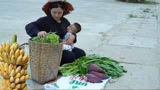 200 DAYS: Single mother in forest - Raising Children Alone -Harvesting & Building a New Life