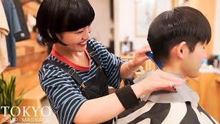 ASMRBarber with a great smile | Barbershop in the ancient city of Kamakura, Japan