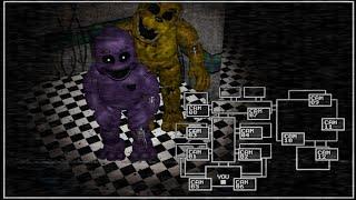 FNAF 2 in REAL TIME PURPLE GUY Attacks GOLDEN FREDDY SFM Animation (fanmade)