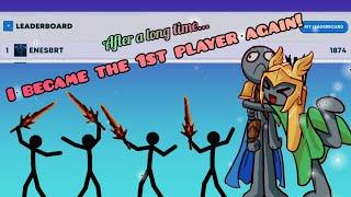 After A Long Time... I Became The 1st Player Again! | Stick War 3