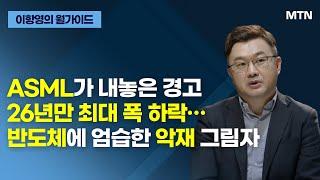 [이항영의 월가이드] ASML가 내놓은 경고 26년만 최대 폭 하락…반도체에 엄습한 악재 그림자 / 머니투데이방송 (증시, 증권)