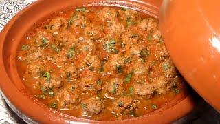 Tajine marocain de kefta viande hachée tomate la vrai recette (facile, rapide)