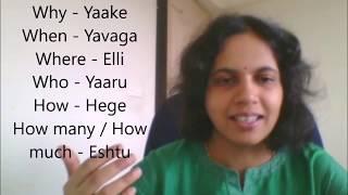 Learn Kannada Online - Question words Kannada - Conversation