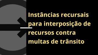 Instâncias recursais para interposição de recursos contra multas de trânsito