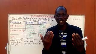 currency exchange(buying and selling of money)