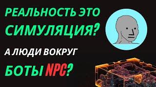 Реальность это симуляция, а люди вокруг боты NPC?