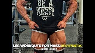 Leg Workouts For Mass | The 5/10/15 Method | Tiger Fitness