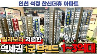 [인천미분양아파트] (No.662) 청약 필요없는 1억~3억대 인천신축아파트 일반분양 시작! 즉시 입주 가능한 인천신축빌라 보다 저렴한인천석정한신더휴아파트 66타입