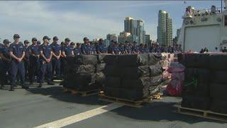 Coast Guard offloads $335 million in cocaine seized from smuggling vessels