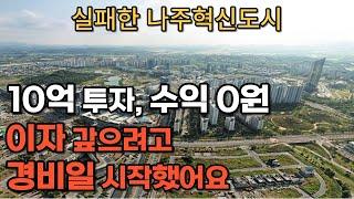 '죽고싶어요' 최악의 상황, 충격적인 현실. 수입 없이 이자만 물어내는 나주혁신도시