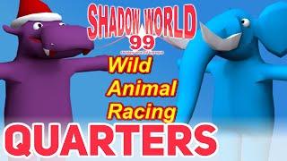 THE GOBBLER (Hippo) vs Beans (Elephant) - Wild Animal Racing Quarters - Shadow World 99