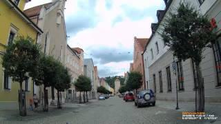 D: Kreisstadt Kelheim. Landkreis Kelheim. Fahrt durch die Stadt. August 2015