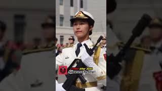 Chinese female soldiers with bodies optimized for uniforms, past and present