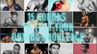 15 Round Boxing Quiz - For Amateurs - Semi-Pro