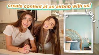 airbnb staycation vlog! | take pictures with us | travel content creation | create travel UGC w us!